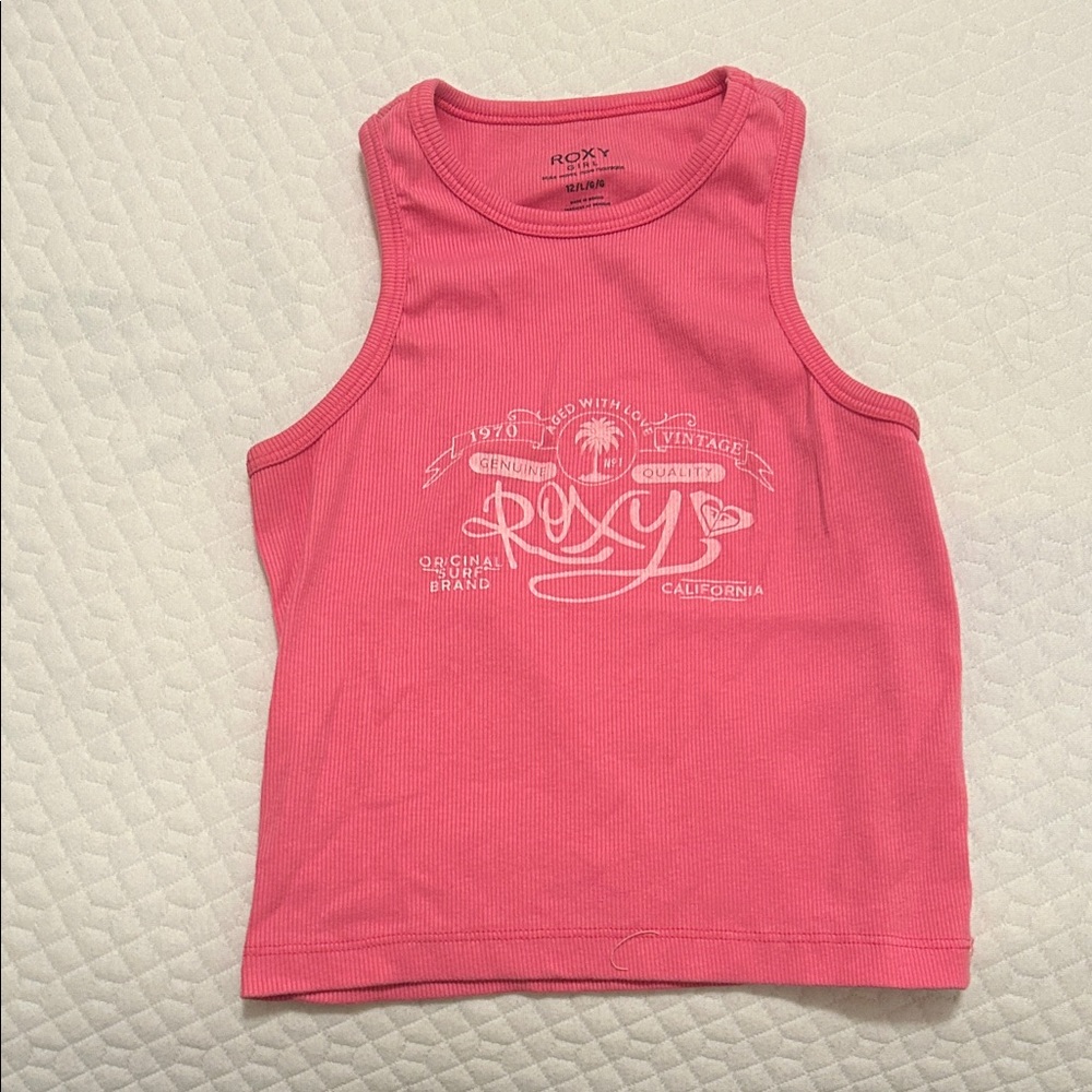 Roxy Vibrant Pink Kids Tank Top